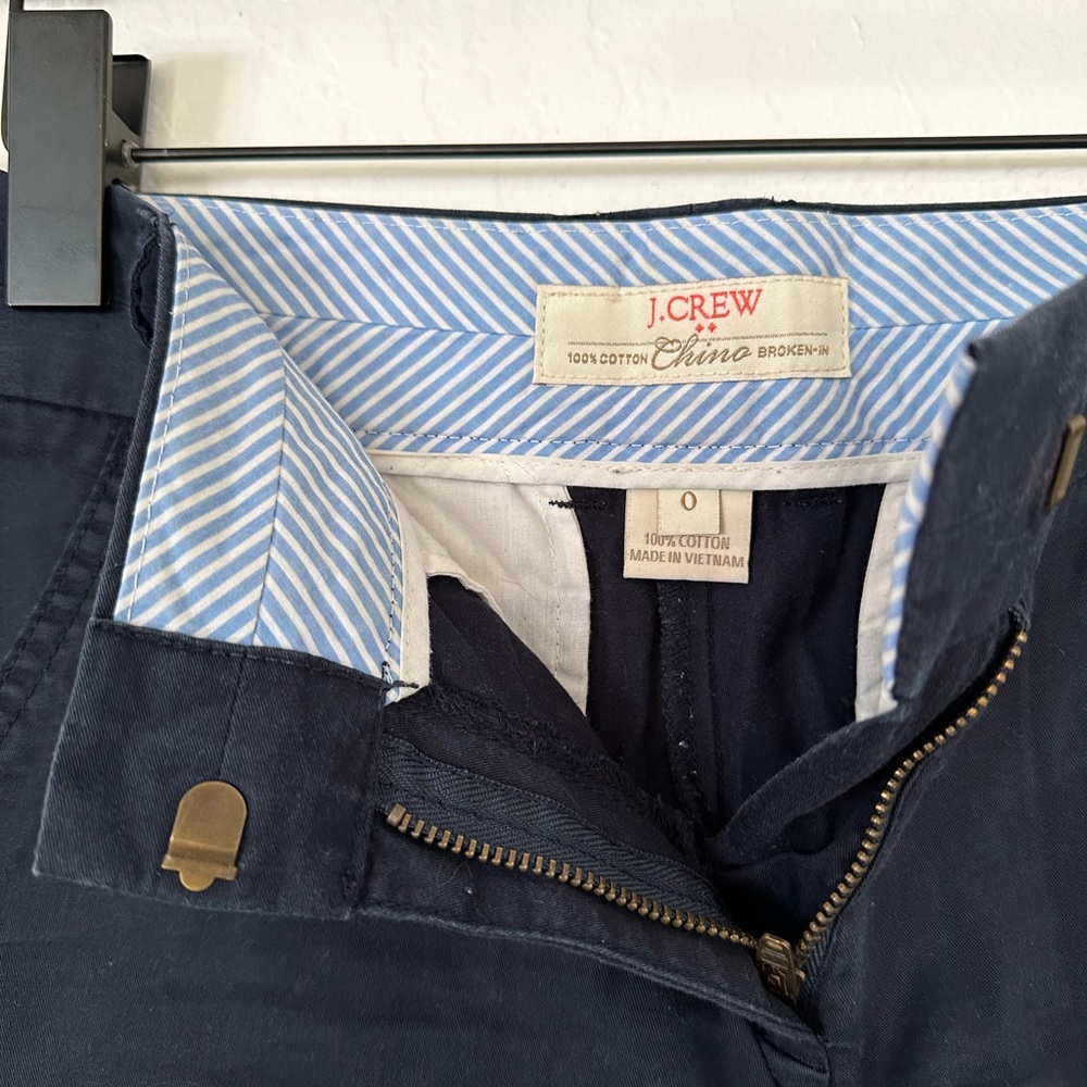 Jcrew chino shorts navy blue 4” size 0